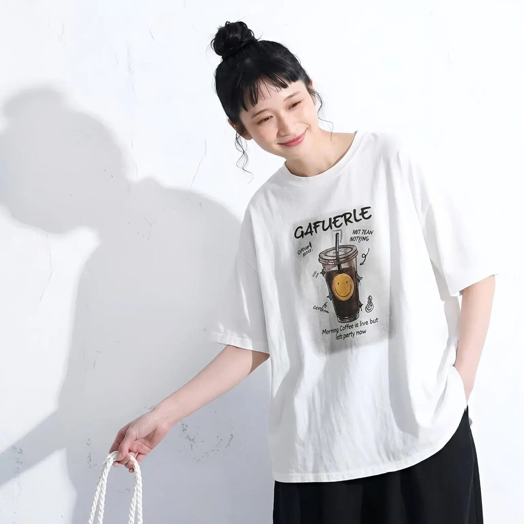 毎日にちょうどいい、ゆるっとプリントTシャツ