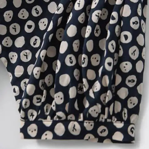 コットン混紡ランタンスリーブファッションシャツ