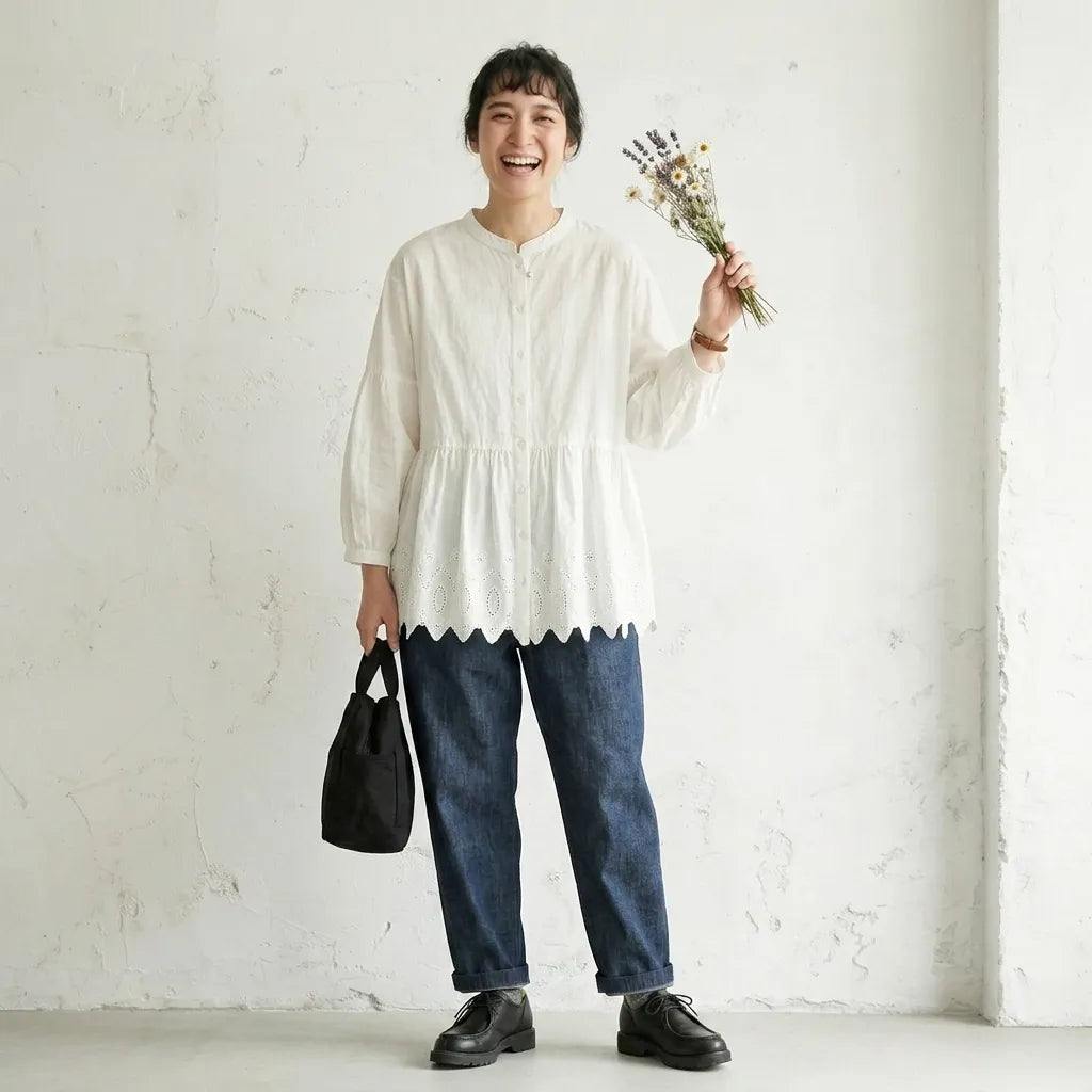 ワイドゆるシルエット デニムパンツ