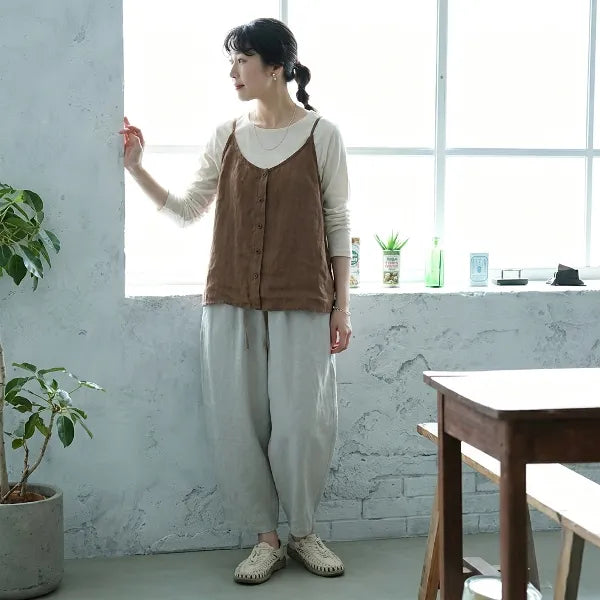 M~3XL コットン 体型をカバー 平日 週末 接触冷感 コーディネート自在 キャミソール