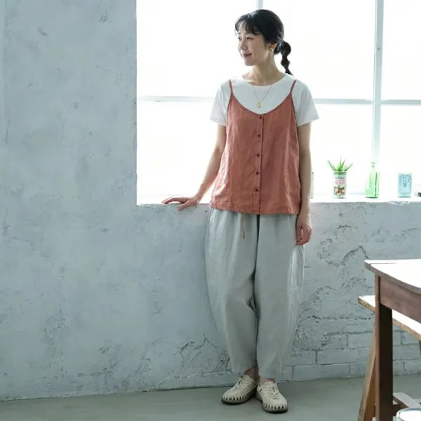 M~3XL コットン 体型をカバー 平日 週末 接触冷感 コーディネート自在 キャミソール