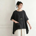 【S-2XL】綿麻 七分袖 肌触り柔らかい | お出かけ シャツ