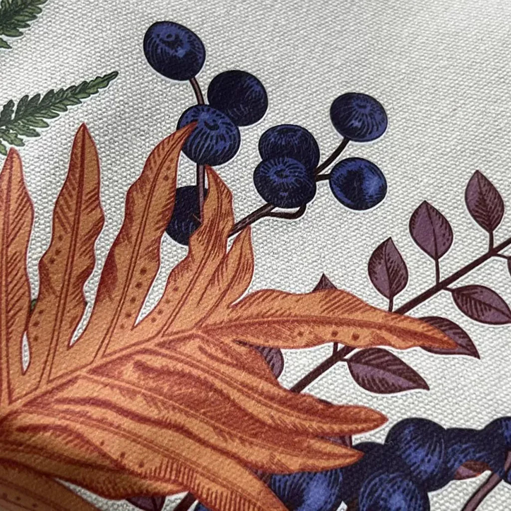 しっかり厚手肩掛けマルシェな草花バッグ