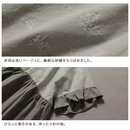 まいにちの相棒に。気取らない大人的ペプラムシャツ プリント
