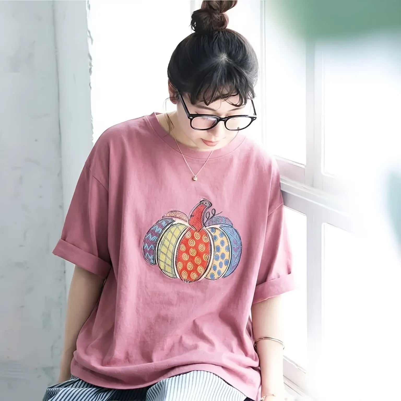 M-3XL ラウンドネック 半袖 プリント カートゥーン ノーマルスリーブ カジュアル Tシャツ