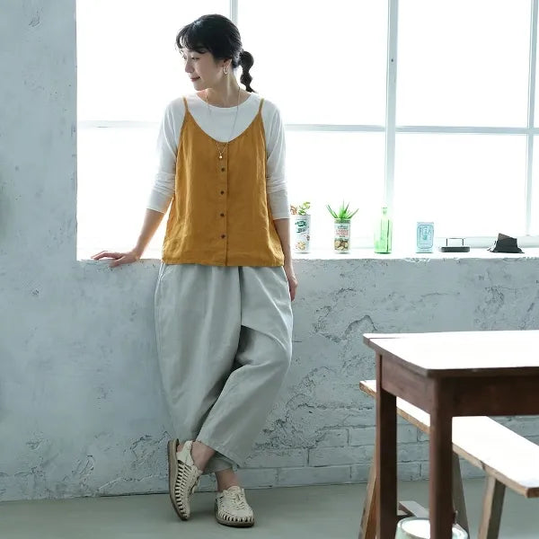 M~3XL コットン 体型をカバー 平日 週末 接触冷感 コーディネート自在 キャミソール
