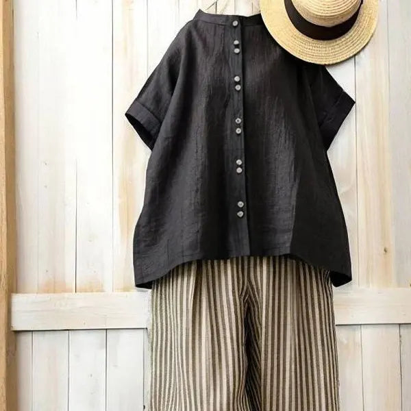M L こなれ感漂うサルエルパンツセットアップ