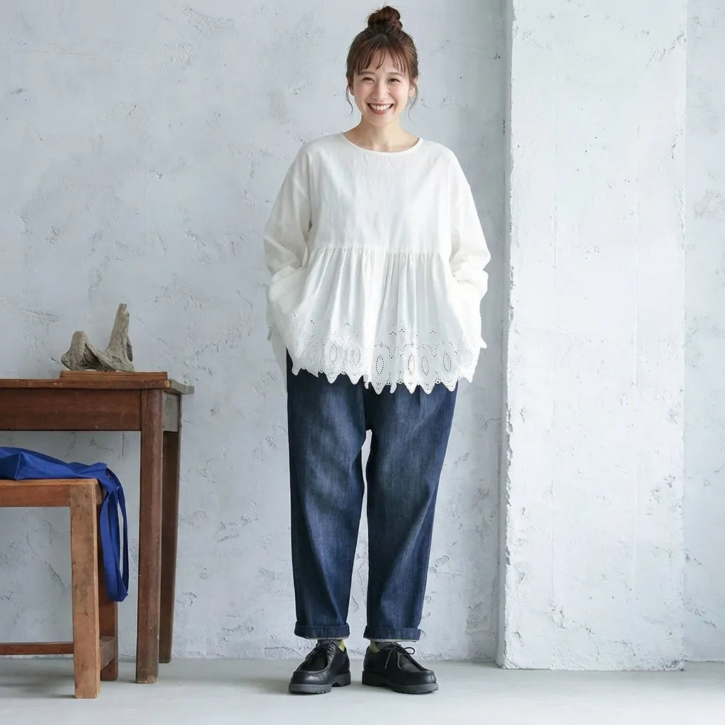 ワイドゆるシルエット デニムパンツ