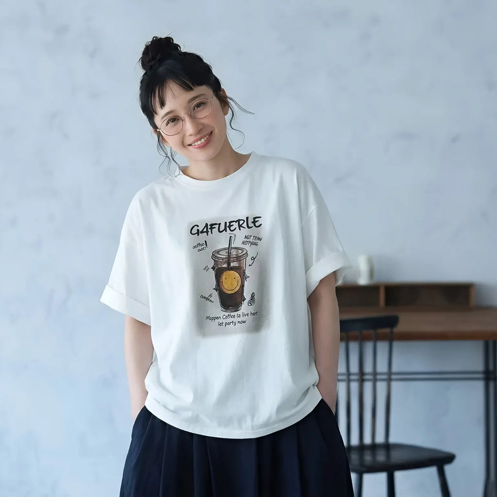 毎日にちょうどいい、ゆるっとプリントTシャツ
