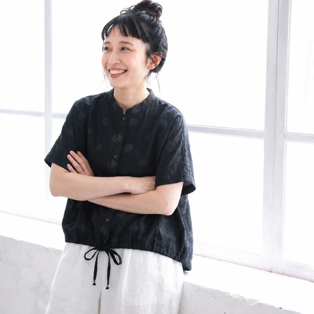 【2点セット】肩の力を抜いて着る、甘さを抑えた大人的なカジュアルチェック風水玉