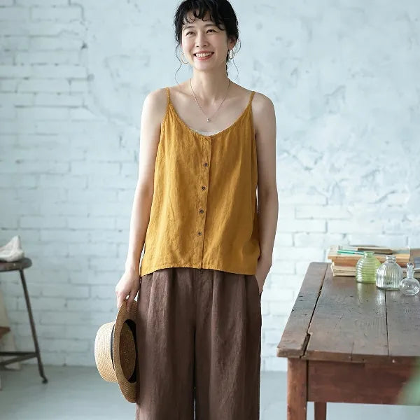 M~3XL コットン 体型をカバー 平日 週末 接触冷感 コーディネート自在 キャミソール
