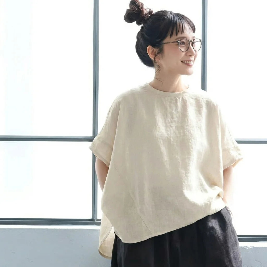 ナチュラル感漂うゆるドルマンTee