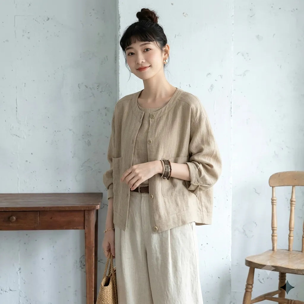 S-XL 夏でも涼しい ボタン 無地 長袖 ポケット付き 毎日使える カーディガン