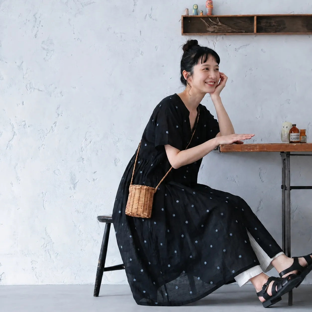 楽なのに、きれいに見えるワンピース