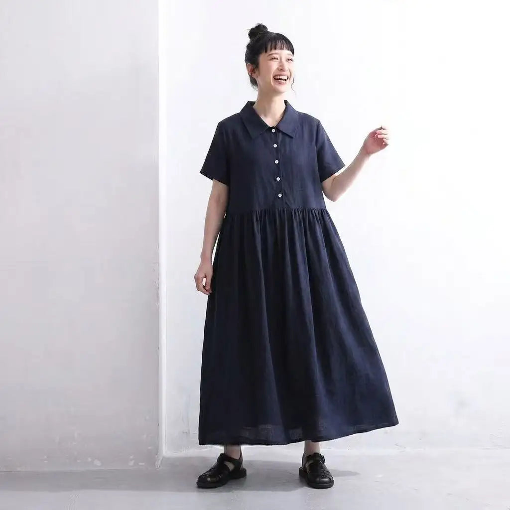 まっすぐ私らしく、ポロカジュアルワンピース
