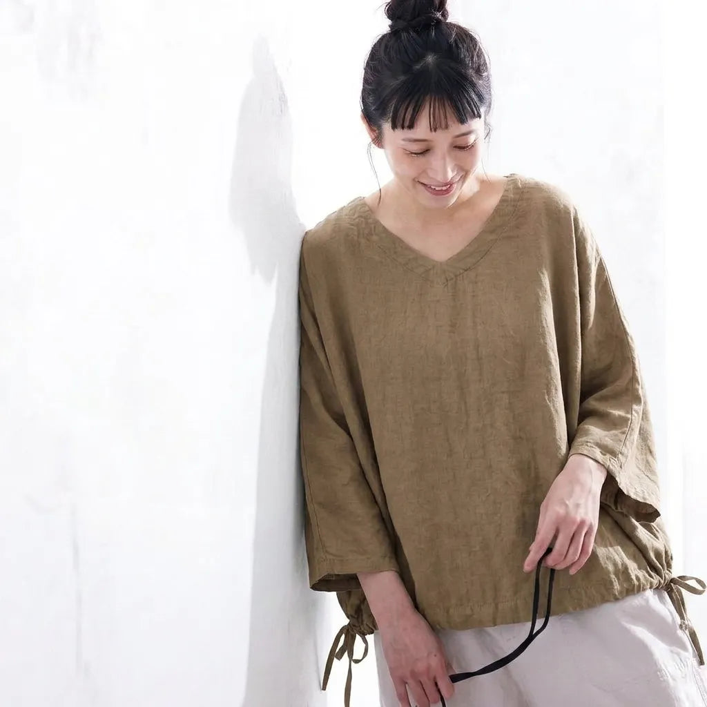 夏のスキマが、サマになるドロストTシャツ