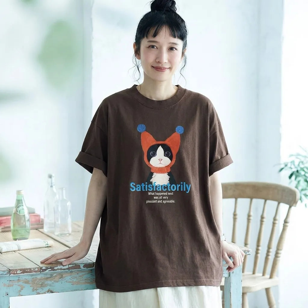 ビターな綿、風が通り抜ける夏仕立ての Tシャツ