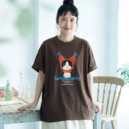 ビターな綿、風が通り抜ける夏仕立ての Tシャツ