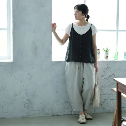 M~3XL コットン 体型をカバー 平日 週末 接触冷感 コーディネート自在 キャミソール