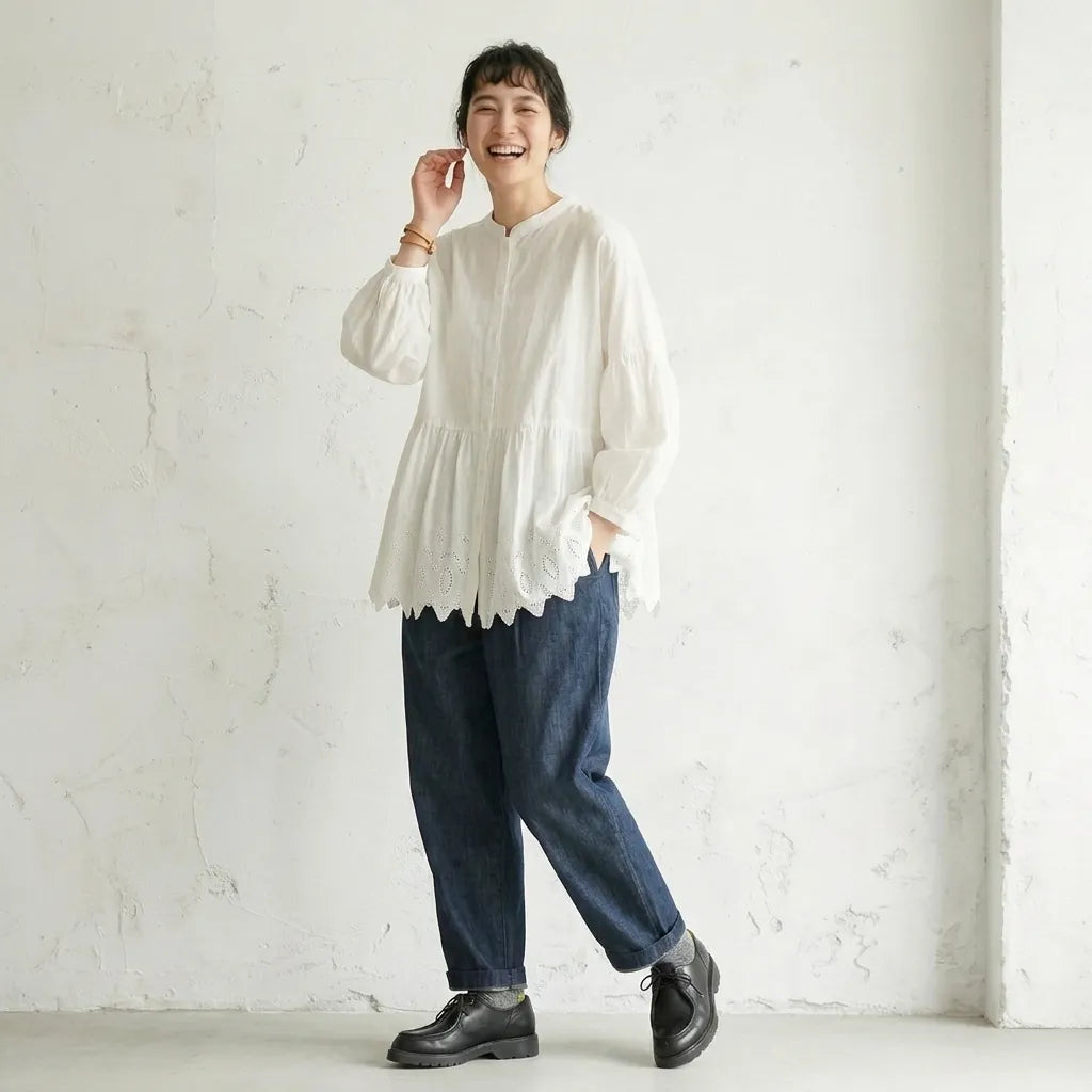 ワイドゆるシルエット デニムパンツ