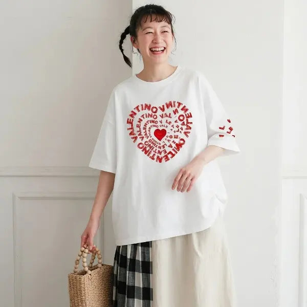 S-3XL プリント アルファベット ラウンドネック 着心地抜群 ゆったり デイリーコーデ ファッション Tシャツ