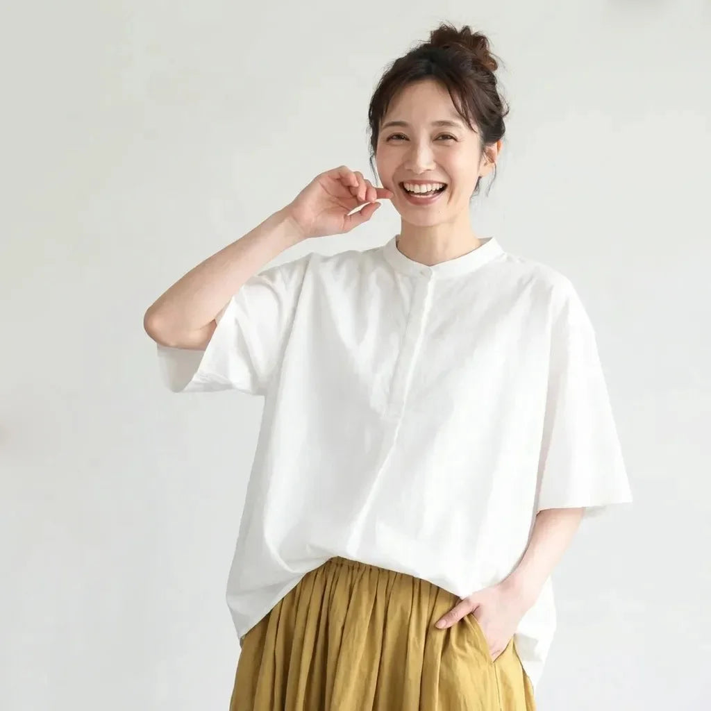 コットン 体型をカバー 森ガール T シャツ