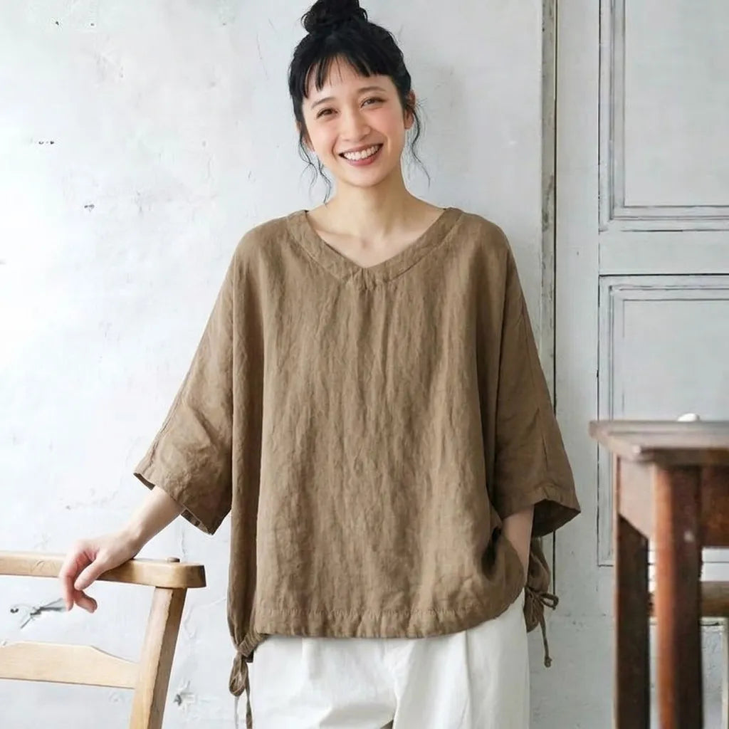 夏のスキマが、サマになるドロストTシャツ