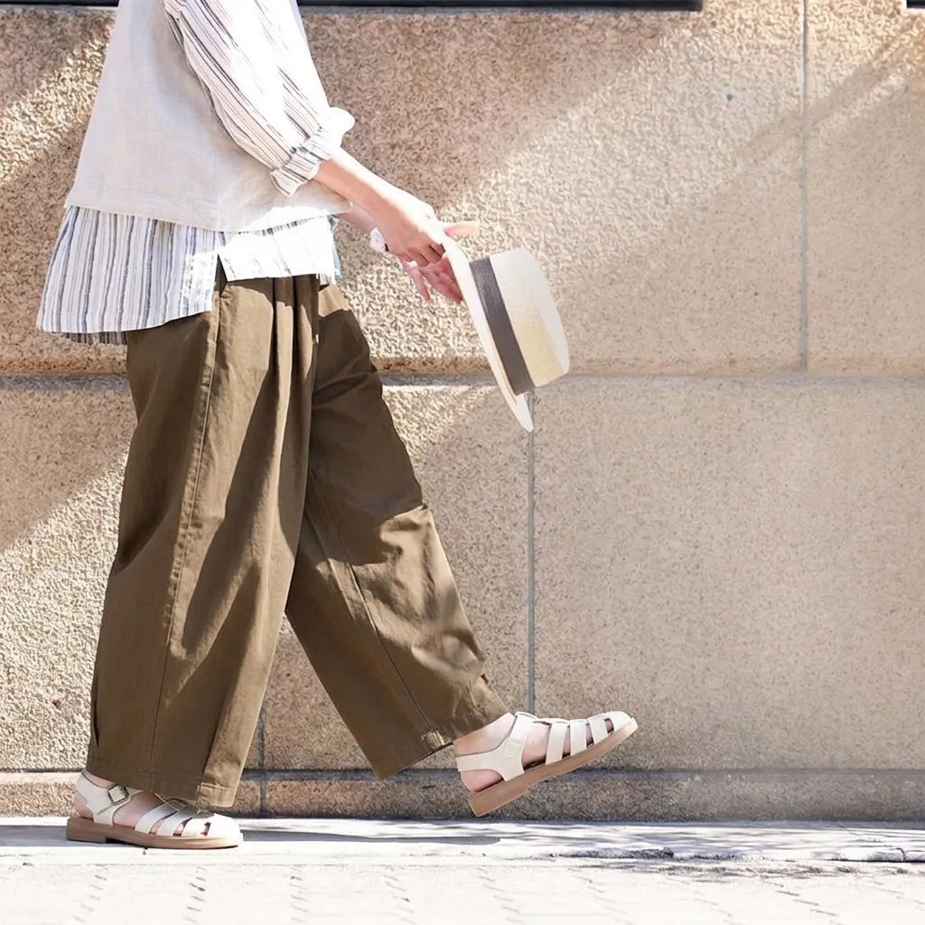 すとんときれいな、ゆるりカジュアルパンツ