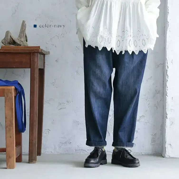 ワイドゆるシルエット デニムパンツ