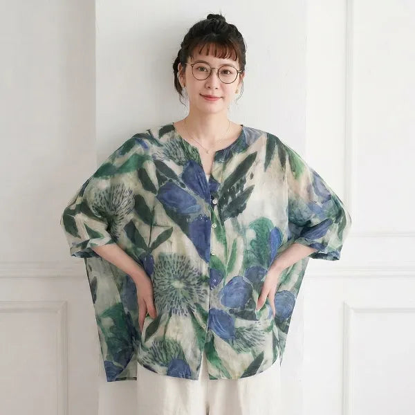 M-2XL プリント シャツ