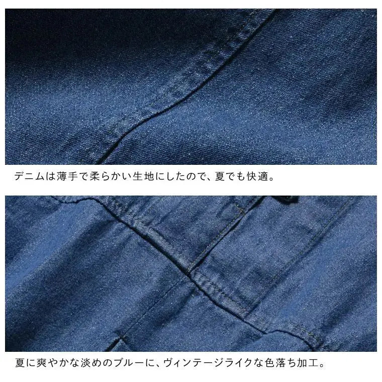 M-4L デニム ロング 大人可愛いAライン 柔らかい肌触り 毎日使える 半袖ワンピース