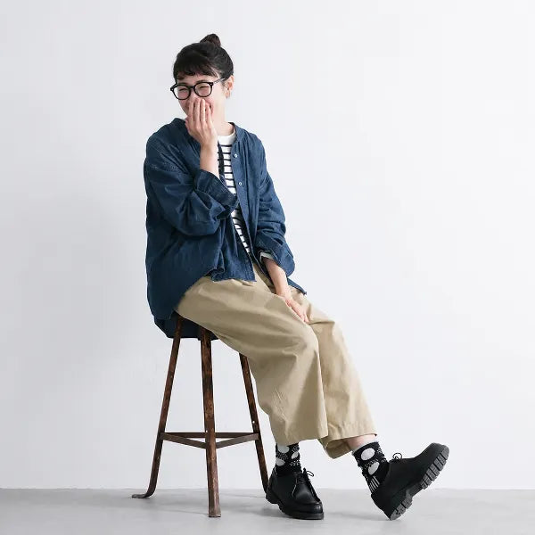 M-5L ちょうど良い丈 8 分丈 ポケット付き お散歩に カジュアルパンツ