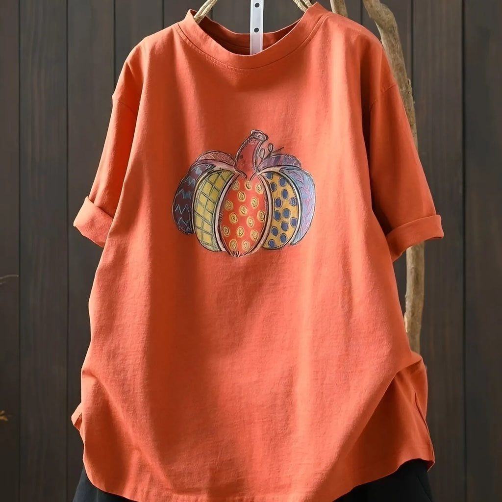 M-3XL ラウンドネック 半袖 プリント カートゥーン ノーマルスリーブ カジュアル Tシャツ