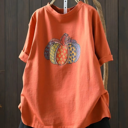 M-3XL ラウンドネック 半袖 プリント カートゥーン ノーマルスリーブ カジュアル Tシャツ