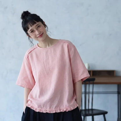 前もうしろも好きになる、コットンリネンの2WAYシャツ