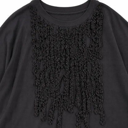 M-XL 半袖 切り替え ノーマルスリーブ レギュラー丈 無地 シンプル