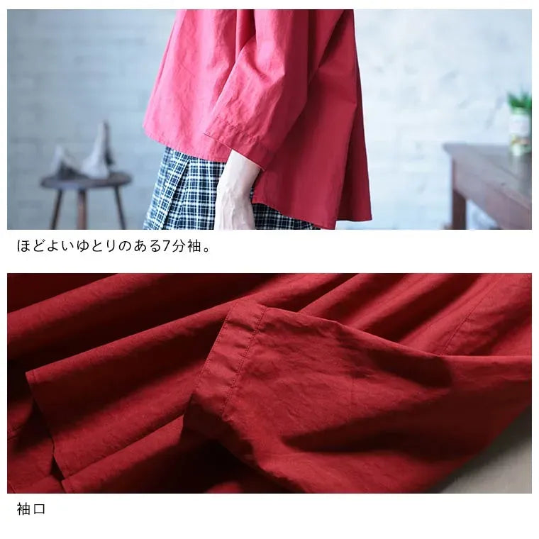 リネンのゆるっとナチュラルブラウス