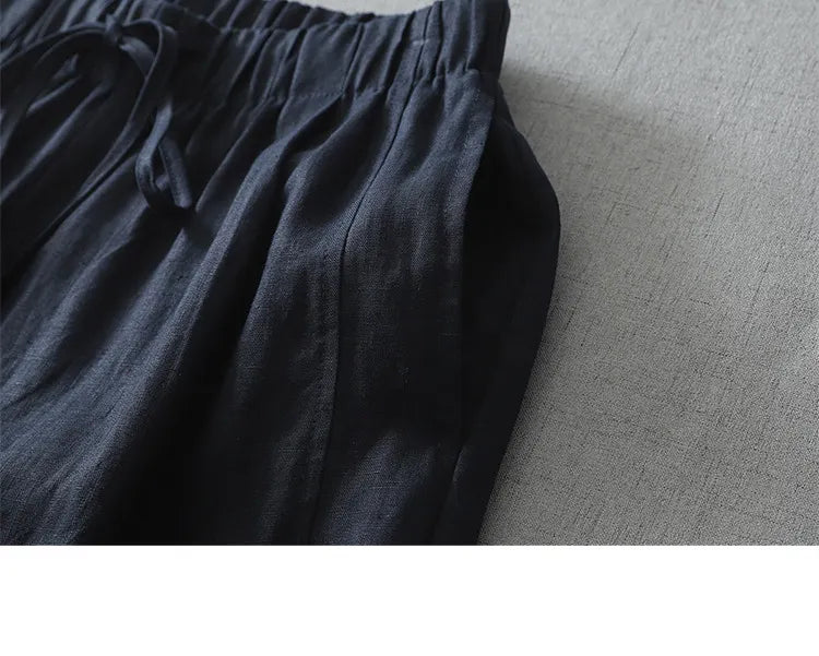 M-2XL レース 切り替え アンクル丈（9分丈） ロング丈 無地 レトロ ガウチョパンツ