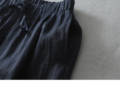M-2XL レース 切り替え アンクル丈（9分丈） ロング丈 無地 レトロ ガウチョパンツ