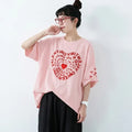 S-3XL プリント アルファベット ラウンドネック 着心地抜群 ゆったり デイリーコーデ ファッション Tシャツ