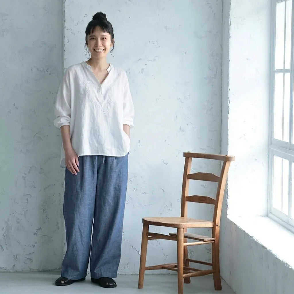 【2点セット】涼感なゆるシルエット刺しゅうセット