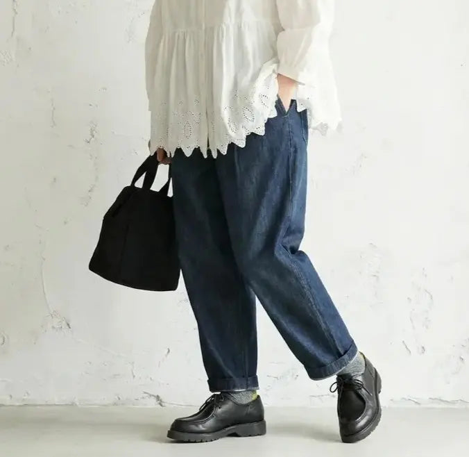 ワイドゆるシルエット デニムパンツ