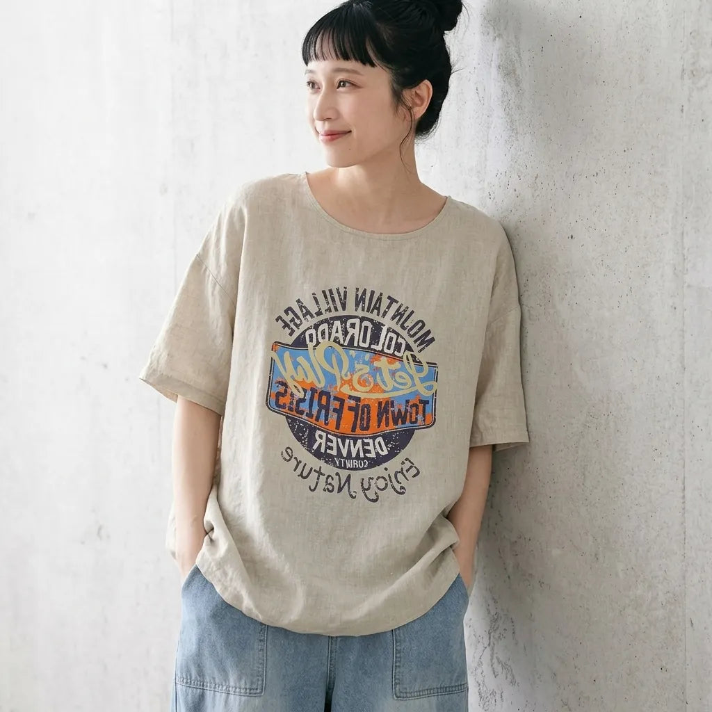 大人になっても、遊び心を。手描き風イラストTシャツ