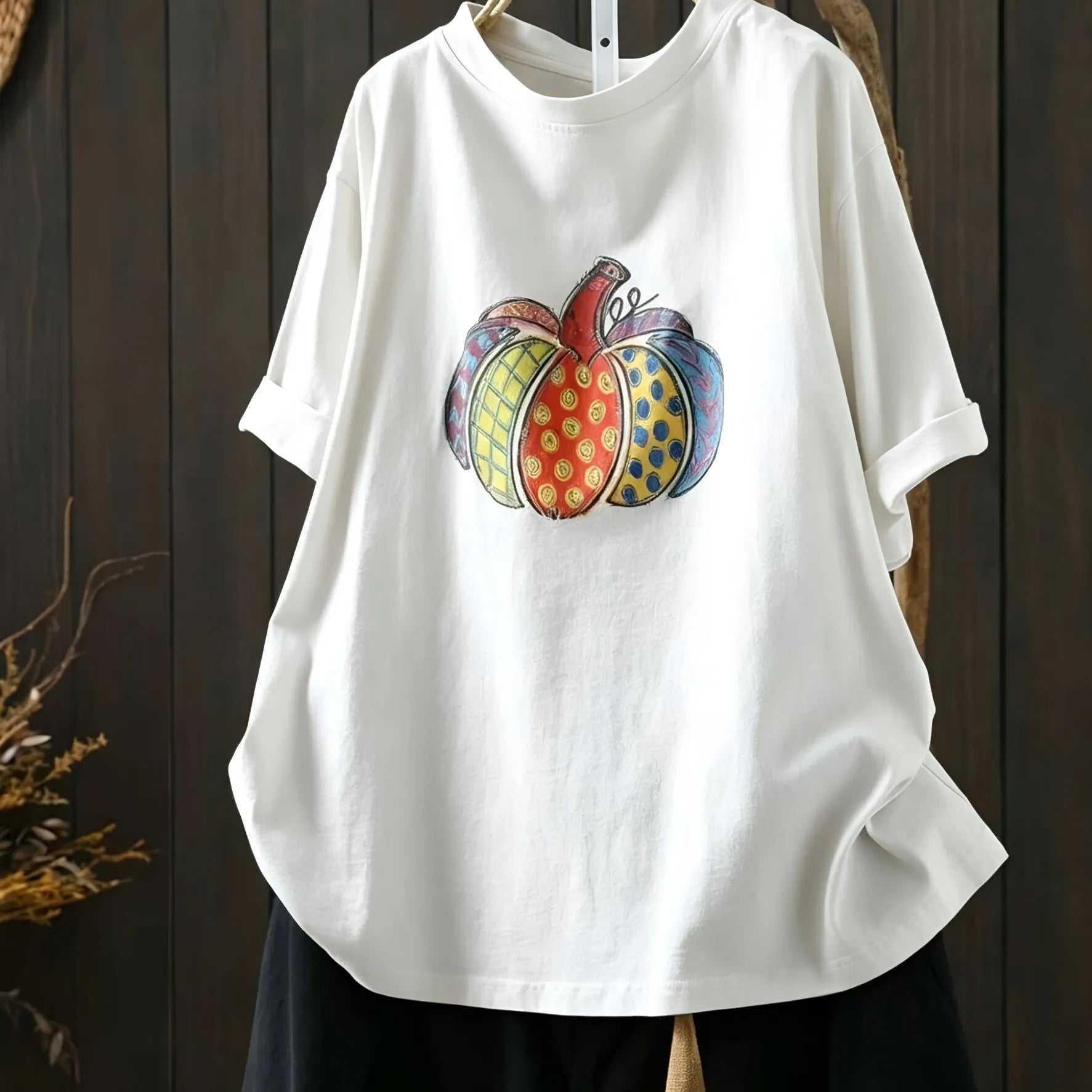 M-3XL ラウンドネック 半袖 プリント カートゥーン ノーマルスリーブ カジュアル Tシャツ