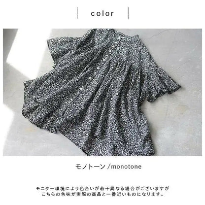 風をまとうふんわりシフォンブラウス