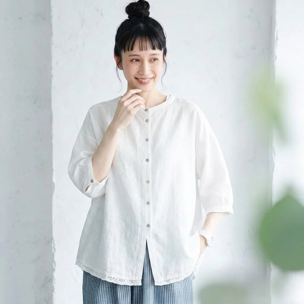 前もうしろも好きになる、2WAYシャツ