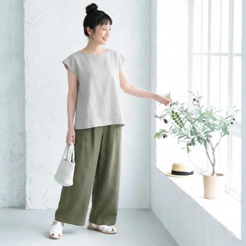 【2点セット】背伸びしないお洒落を。心地いい締め付け感のない、暮らしに溶け込むイージーパンツスーツ