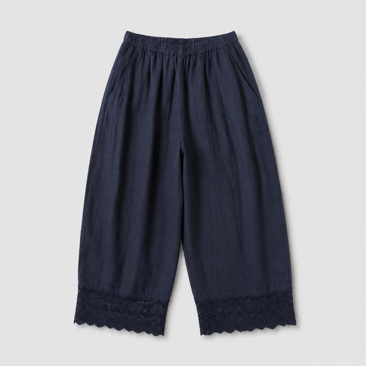 【3点セット】クルーネックトップス×ノースリーブベスト×裾カットアウトカジュアルパンツ