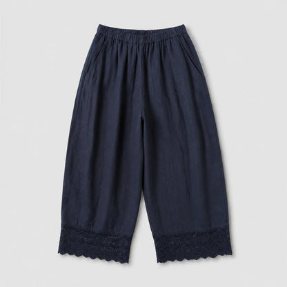 【3点セット】クルーネックトップス×ノースリーブベスト×裾カットアウトカジュアルパンツ