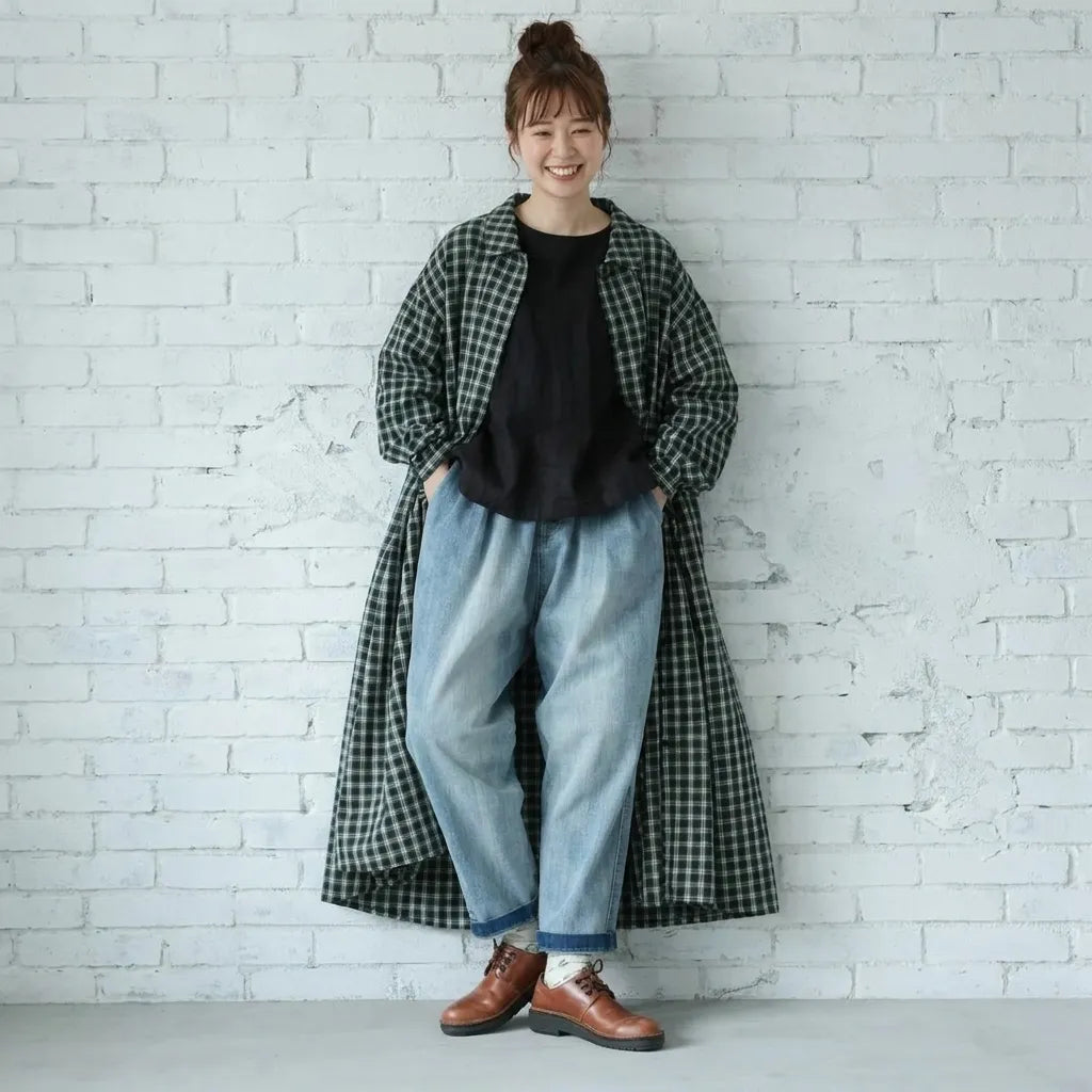 ワイドゆるシルエット デニムパンツ